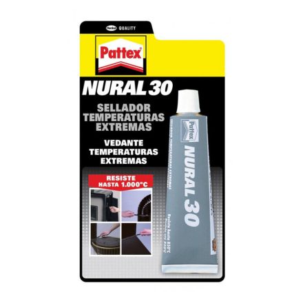 Cement Pattex Nural 30 Ragasztó Magas hőmérsékletnek ellenálló Szürke 150 g MOST 15538 HELYETT 9301 Ft-ért!