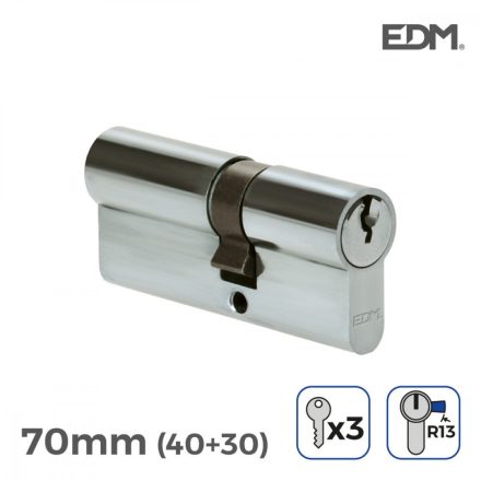 Henger EDM r13 Európai Rövid Cam Ezüst színű nikkel (70 mm) MOST 11609 HELYETT 6515 Ft-ért!