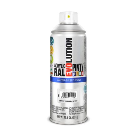 Spray lakk Pintyplus Evolution M199 Matt Vízbázis 400 ml Színtelen MOST 11362 HELYETT 6374 Ft-ért!