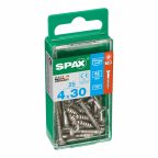   Csavaros doboz SPAX 4197000400301 Fa csavar Lapos fej (4 x 30 mm) (4,0 x 30 mm) MOST 5190 HELYETT 2720 Ft-ért!