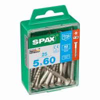   Csavaros doboz SPAX 4197000500602 Fa csavar Lapos fej (5 x 60 mm) (5,0 x 60 mm) MOST 11756 HELYETT 6598 Ft-ért!