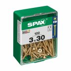   Csavaros doboz SPAX Fa csavar Lapos fej (3,0 x 30 mm) MOST 6342 HELYETT 3324 Ft-ért!