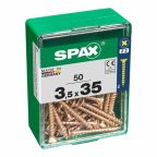   Csavaros doboz SPAX Fa csavar Lapos fej (3,5 x 35 mm) MOST 5313 HELYETT 2786 Ft-ért!