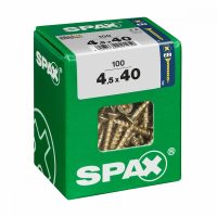   Csavaros doboz SPAX Fa csavar Lapos fej (4,5 x 40 mm) MOST 10743 HELYETT 6027 Ft-ért!