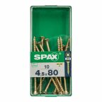   Csavaros doboz SPAX 4081020450802 Fa csavar Lapos fej (4,5 x 80 mm) MOST 4865 HELYETT 2546 Ft-ért!