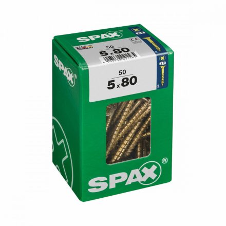 Csavaros doboz SPAX Yellox Fa Lapos fej 50 Darabok (5 x 80 mm) MOST 11555 HELYETT 6920 Ft-ért!