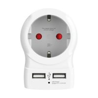   Adapter Skross 1500282 USB x 2 Európai 2,4 A MOST 16768 HELYETT 11294 Ft-ért!