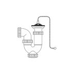 Washbasin Siphon Mirtak PVC MOST 7858 HELYETT 4407 Ft-ért!