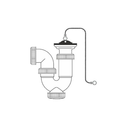 Washbasin Siphon Mirtak PVC MOST 7858 HELYETT 4407 Ft-ért!