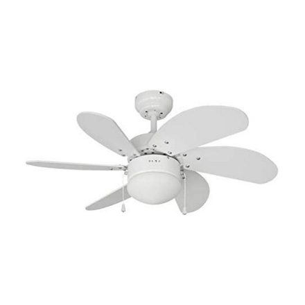 Mennyezeti Ventilátor Lámpával EDM 33985 Aral Fehér 50 W MOST 57187 HELYETT 43521 Ft-ért!