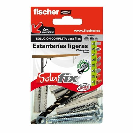 rögzítő készlet Fischer Solufix 502685 Polcok 37 Darabok MOST 6891 HELYETT 3869 Ft-ért!