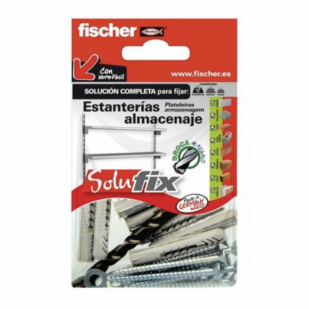 rögzítő készlet Fischer Solufix 502684 Polcok 25 Darabok MOST 11184 HELYETT 6275 Ft-ért!