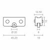 Futófelület EDM 85470 CLL/104 rd18 Acél 45,2 x 15 mm (2 egység) MOST 6837 HELYETT 3836 Ft-ért!