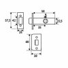 Retesz EDM 85638 PCT03 Acél 68 x 25 x 57,5 mm cső alakú MOST 6907 HELYETT 3878 Ft-ért!