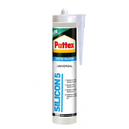 Szilikon Pattex Silicon 5 Egyetemes Átlátszó 280 ml MOST 6373 HELYETT 3580 Ft-ért!