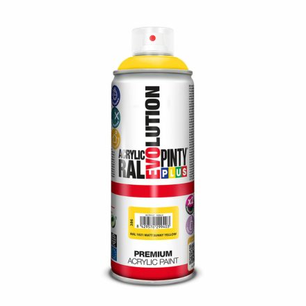 Spray festék Pintyplus Evolution RAL 1021 Sunny Yellow 400 ml Matt MOST 6551 HELYETT 3679 Ft-ért!