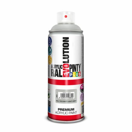 Spray festék Pintyplus Evolution RAL 7035 Világos szürke 400 ml Matt MOST 8129 HELYETT 4564 Ft-ért!