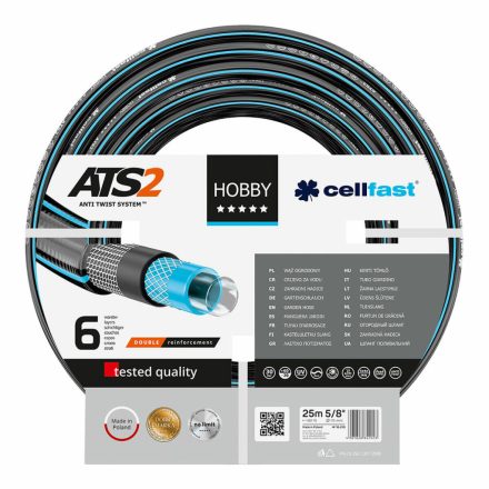 Tömlő Cellfast Hobby Ats2 PVC 25 m Ø 15 mm 6 réteg MOST 45903 HELYETT 32013 Ft-ért!