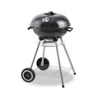   Faszenes Barbecue Sütő Tetővel és Kerekekkel EDM 73834 Fekete Vas Ø 44 x 70 cm MOST 33474 HELYETT 23348 Ft-ért!