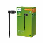   Napelemes kerti karó Philips Vynce 1,5 W 11,2 x 14,2 x 54 cm Fekete Műanyag Kerek (2700 K) (Meleg fehér) (1 egység) MOST 29607 HELYETT 20653 Ft-ért!