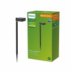   Napelemes kerti karó Philips Vynce 1,5 W 10,5 x 13,5 x 54 cm Fekete Műanyag Négyzetben (2700 K) (Meleg fehér) (1 egység) MOST 29607 HELYETT 20653 Ft-ért!