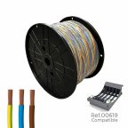   Elektromos kábel tömlő Sediles h07z1-k 3G Háromszínű 3 x 1,5 mm 300 m MOST 259996 HELYETT 219706 Ft-ért!