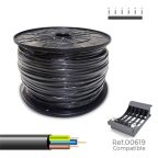   Elektromos kábel tömlő Sediles Fekete 200 m 3 x 1 mm H05VV-F MOST 148878 HELYETT 125810 Ft-ért!