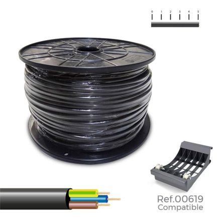 Elektromos kábel tömlő Sediles Fekete 3 x 1,5 mm 100 m H05VV-F MOST 113949 HELYETT 96286 Ft-ért!