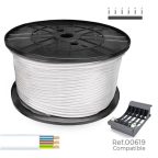   Elektromos kábel tömlő Sediles Fehér 3 x 1 mm 200 m h05vvh2-f MOST 141290 HELYETT 119394 Ft-ért!