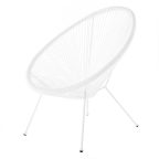   Kerti fotel Acapulco 73 x 80 x 85 cm Fehér Rattan MOST 42237 HELYETT 28449 Ft-ért!