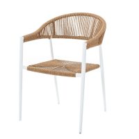   градински стол Neska Fehér Alumínium szintetikus rattan 56 x 59,5 x 81 cm MOST 134917 HELYETT 101527 Ft-ért!