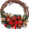 Adventi koszorú Rattan Piros Többszínű PVC 20 x 20 x 10 cm MOST 11130 HELYETT 6242 Ft-ért!