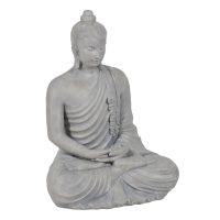   Szobor Szürke Gyanta 46,3 x 34,5 x 61,5 cm Buddha MOST 67118 HELYETT 49846 Ft-ért!