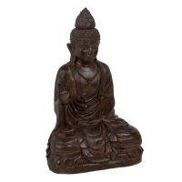   Szobor Barna Gyanta 56 x 42 x 88 cm Buddha MOST 125922 HELYETT 91408 Ft-ért!