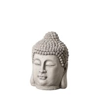   Szobor Szürke Agyag Szál 45,5 x 45,5 x 64 cm Buddha MOST 75742 HELYETT 56245 Ft-ért!