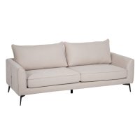   3 Üléses Kanapé Bézs szín 216 x 85 x 88 cm Fém MOST 709166 HELYETT 579921 Ft-ért!