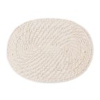   Tányéralátét Fehér Bambusz Rattan 40 x 30 x 0,5 cm MOST 10936 HELYETT 6548 Ft-ért!