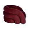 Karosszék Burgundi Fa Foam 100 x 84 x 58 cm MOST 502730 HELYETT 288642 Ft-ért!