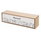   Ékszeres doboz ONE LINE Fehér Fekete Természetes Fa MDF 39 x 10 x 11 cm MOST 10318 HELYETT 6176 Ft-ért!