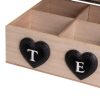 Teafilter tartó HEARTS Fekete Természetes Polyresin Fa MDF 24 x 17 x 7 cm MOST 9737 HELYETT 5465 Ft-ért!