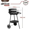 Szén barbecue kerekekkel Aktive Alumínium Zománcozott fém текстилен 42 x 76,5 x 42 cm Fekete MOST 23164 HELYETT 14287 Ft-ért!