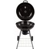 Szén barbecue kerekekkel Aktive Alumínium Zománcozott fém текстилен 57 x 86 x 57 cm Fekete MOST 77304 HELYETT 46117 Ft-ért!