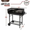 Szén barbecue kerekekkel Aktive Műanyag Zománcozott fém 97 x 96 x 42 cm Fekete MOST 77304 HELYETT 46903 Ft-ért!