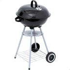   Szén barbecue kerekekkel Aktive Zománcozott fém 46 x 89 x 46 cm Fekete MOST 34766 HELYETT 22778 Ft-ért!