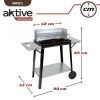 Szén barbecue kerekekkel Aktive Zománcozott fém 90 x 85 x 32 cm Fekete MOST 34766 HELYETT 21769 Ft-ért!