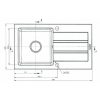 Egymedencés Mosogatótálca Maidsinks 76 x 44 cm Szürke MOST 74412 HELYETT 57270 Ft-ért!