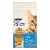   Macska eledel Purina Cat Chow 3in1 Felnőtt Pulyka Marha- és borjúhús 15 kg MOST 56569 HELYETT 42570 Ft-ért!