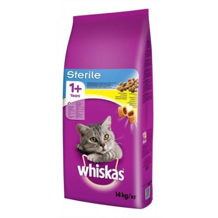 Macska eledel Whiskas STERILE Felnőtt Csirke 14 Kg MOST 35818 HELYETT 24406 Ft-ért!