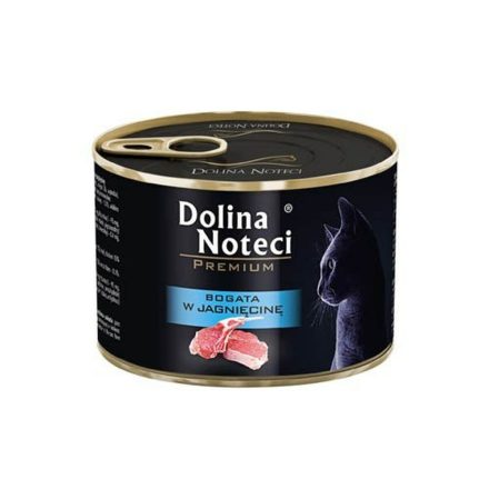 Macska eledel Dolina Noteci Premium Csirke Borjúhús Bárány Disznó 185 g MOST 1470 HELYETT 876 Ft-ért!