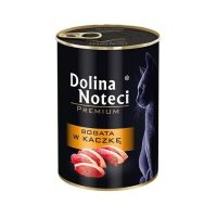   Macska eledel Dolina Noteci Premium Csirke Borjúhús Kacsa Disznó 400 g MOST 2475 HELYETT 1480 Ft-ért!